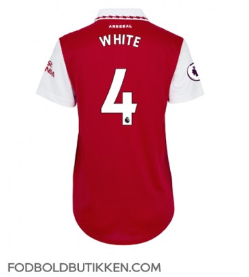 Arsenal Benjamin White #4 Hjemmebanetrøje Dame 2022-23 Kortærmet